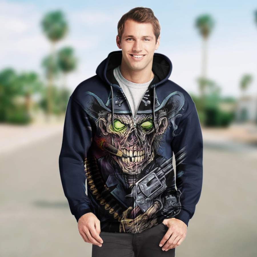 3D ZIP HOODIE PL313