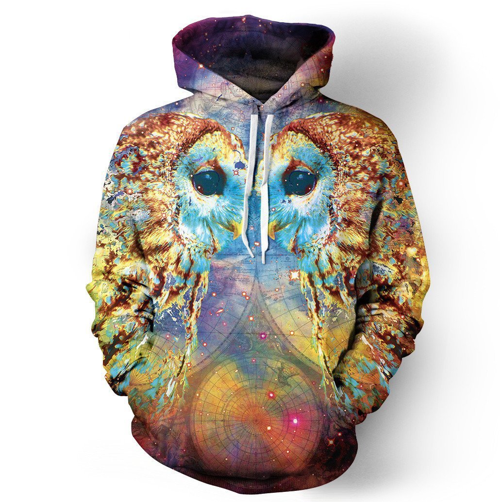 Animal Beautiful Owl Hoodies – Epic Pullover Yellow Hoodie