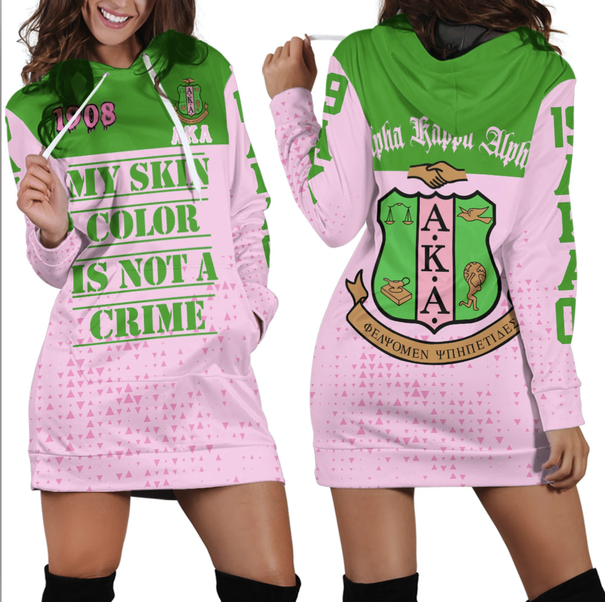 Africa Zone Dress – Alpha Kappa Alpha Hoodie Dress A7