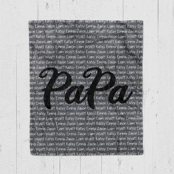 [Personalized Name] Papa – Best Idea Gift For Dad, Gift For Home Decor, Gift For Family  – Fleece Blanket