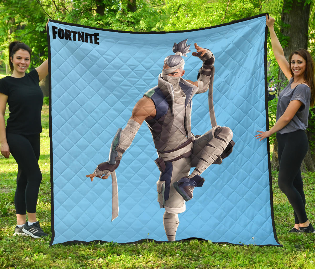 Fortnite Game Premium Quilt – Kenji Ninja Skin Cool Quilt Blanket