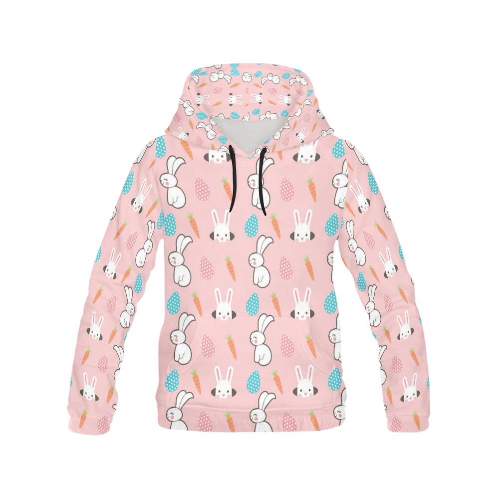 Rabbit All Over Print Hoodie for Women