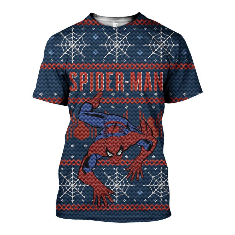 3D All Over Printed Spider Man Sweater