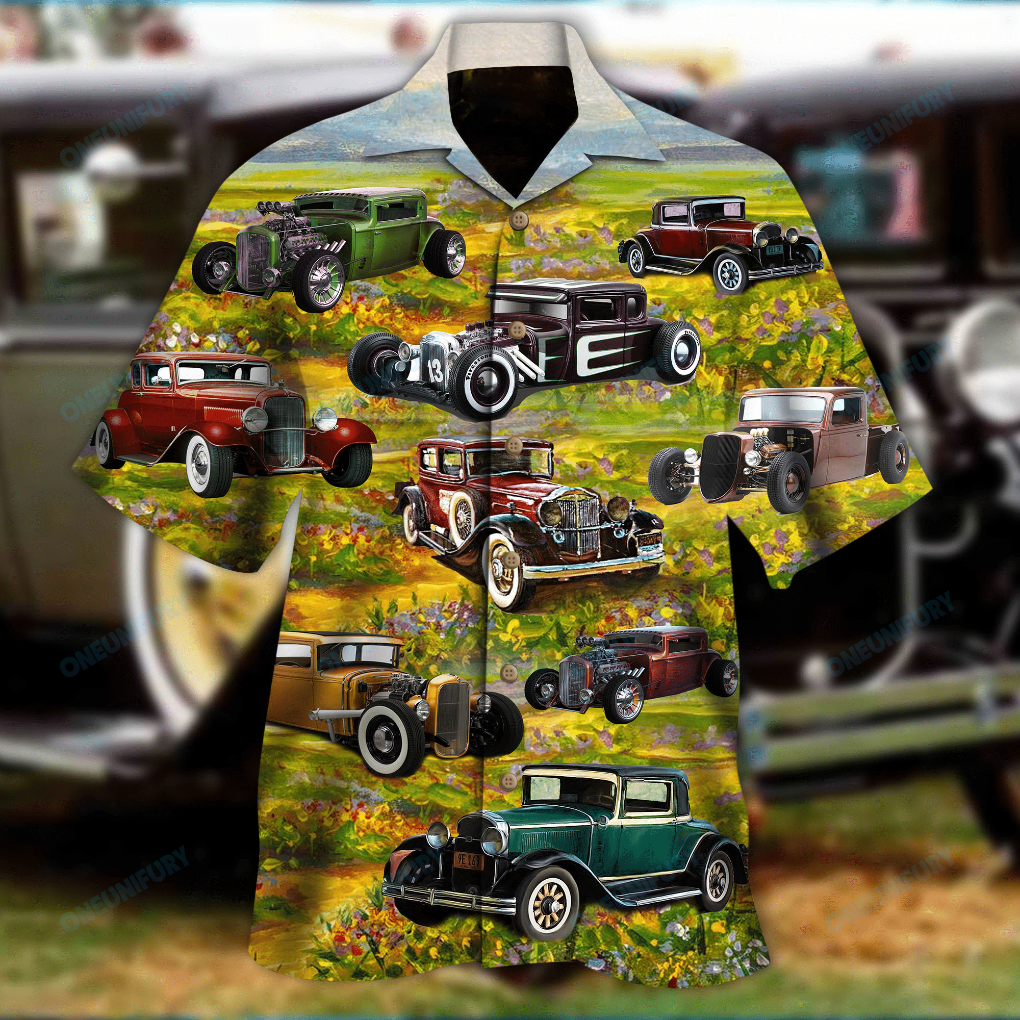 Life Is Too Short To Drive Boring Cars Hot Rod Hawaii Shirt Re Ha91009