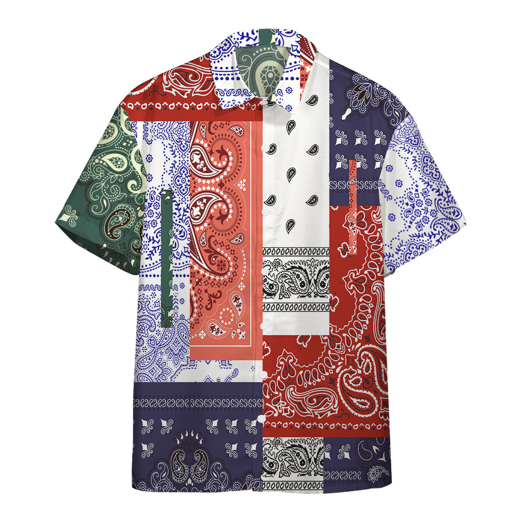 Gearhumans Bandana Hawaiian Shirt Ha69582