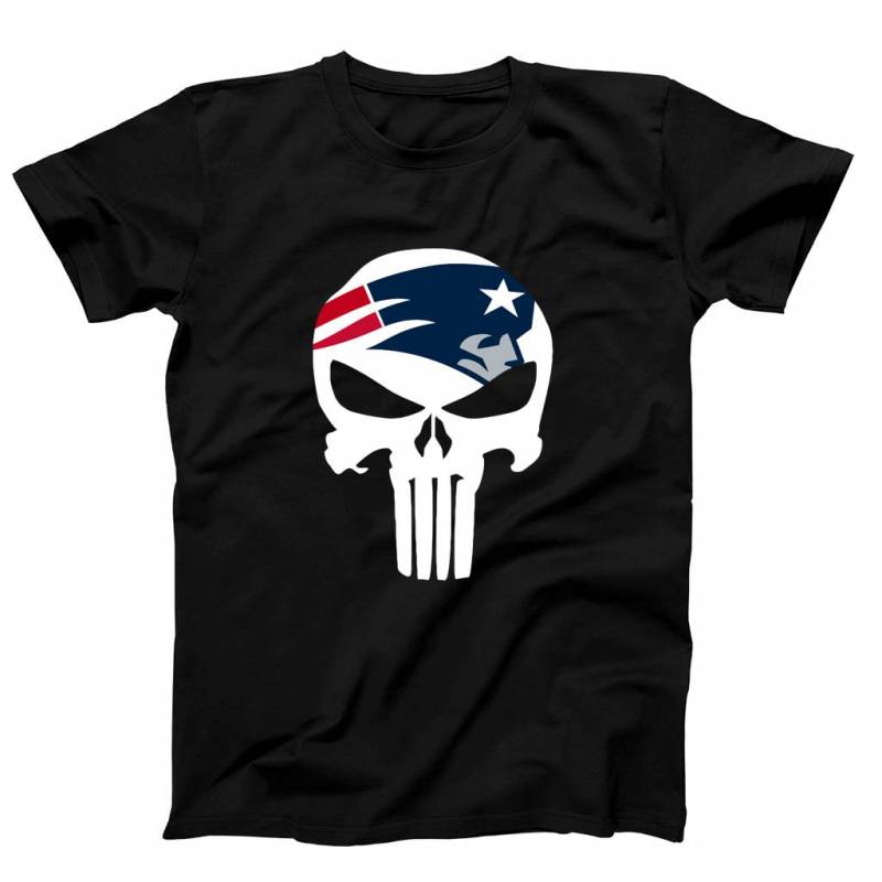 New England Patriots Punisher Logo Men’s T-Shirt Tee