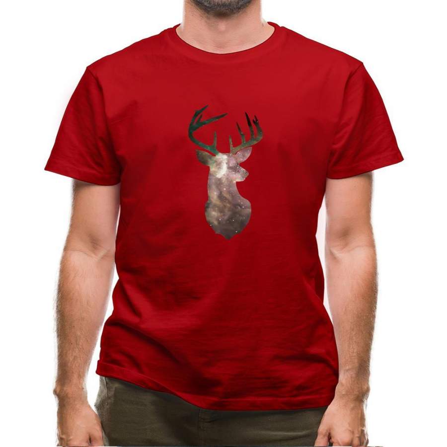 Space Animals – Deer Mens T-Shirt