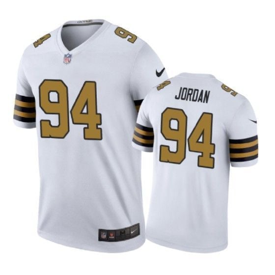 New Orleans Saints 94 Cameron Jordan Color Rush White 3D Jersey