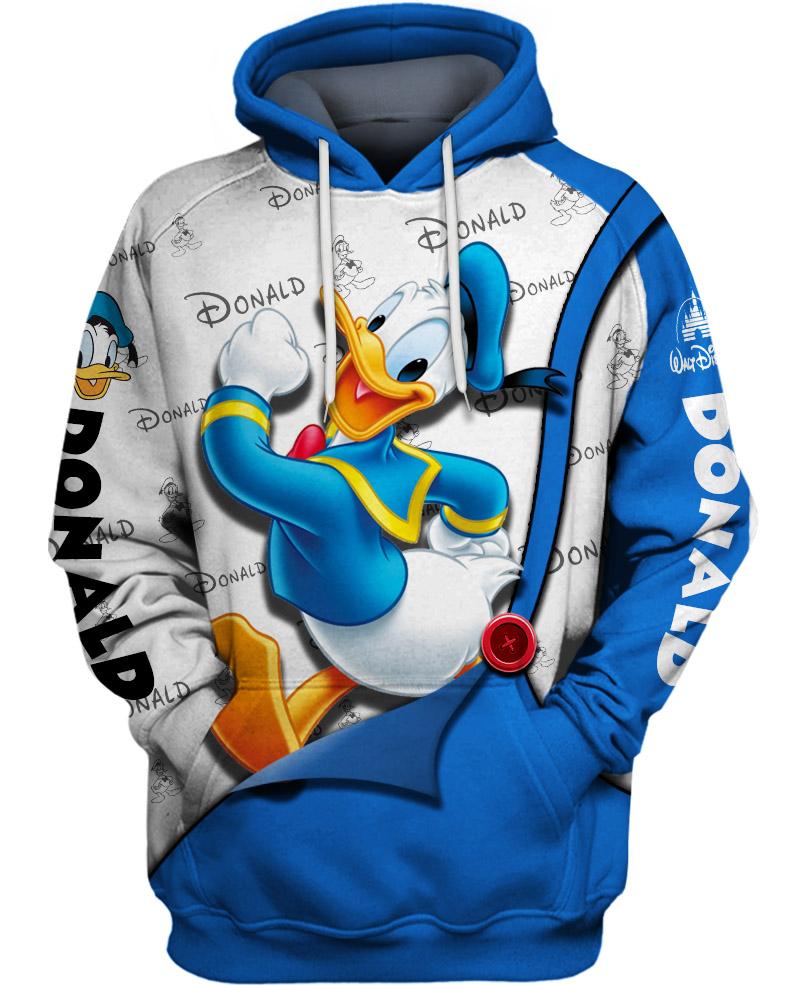 Donald Duck Hoodie, Donald Hoodie, Donald Diney Hoodie Cartoon, Donald Hoodie Men, Donald Hoodie Women, Donald Duck Shirt, Gift For Women