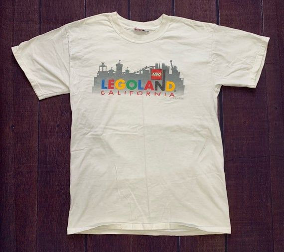 Vintage 90S Legoland Cailfornia 1999 White Shirteidum Shirt