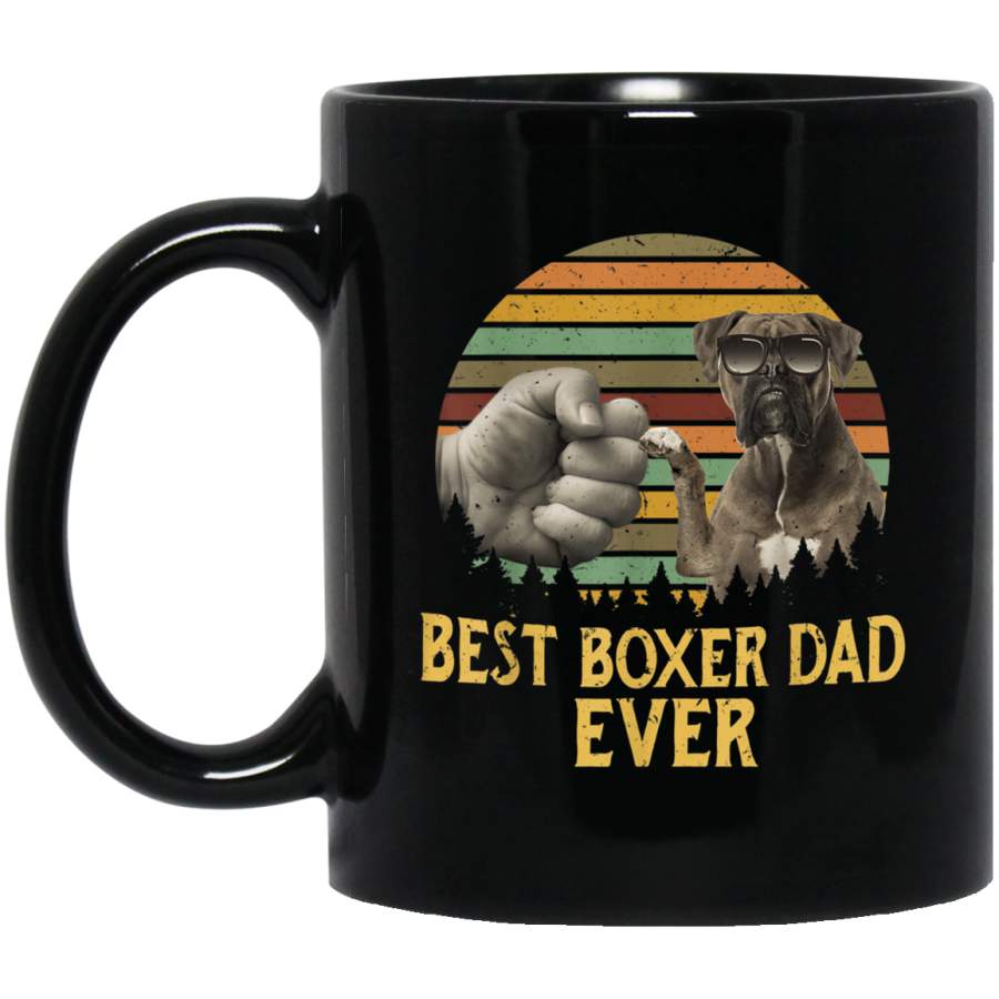 Best Boxer Dad Ever Dog Love Retro Vintage Mug