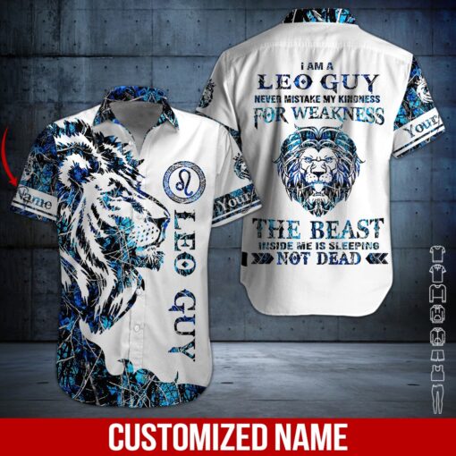 Leo Guy Custom Name Hawaii Shirt For Men Women Adult Ha39788