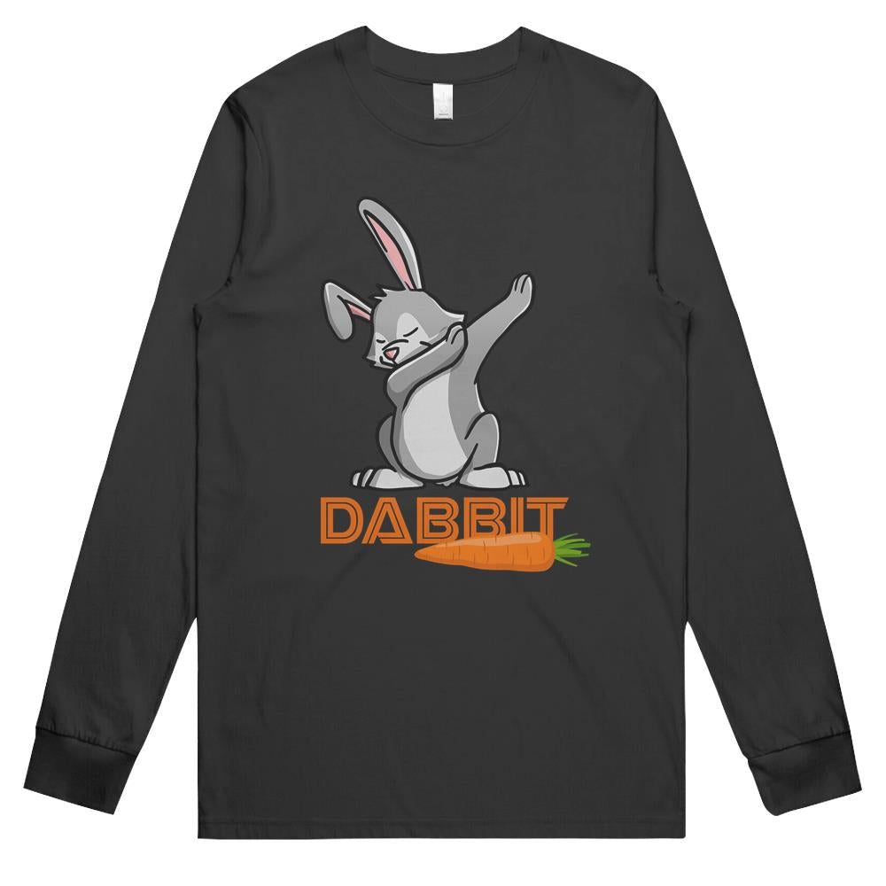 Dabbit Dabbing Bunny Rabbit Dab Dance Easter Day Long Sleeve T Shirts