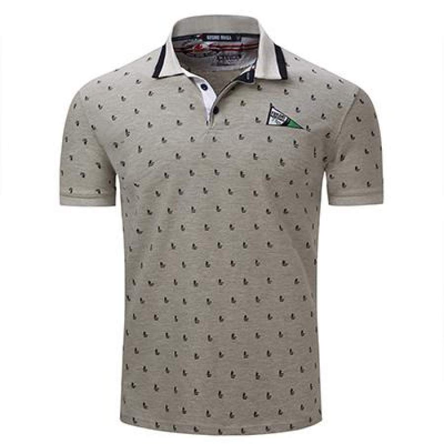 Cotton Casual Polo For Men Summer Short Sleeve Anime Shirt Men'S Jersey Camisas Polo Shirts