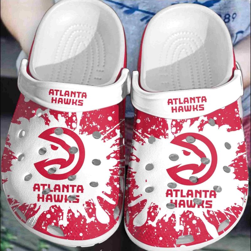 Atlanta Hawks Basketball Club Crocs Clogs Crocband Shoes Comfortable For Men Women