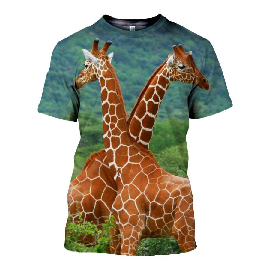 3D All Over Printed Giraffe T Shirt Hoodie 26128