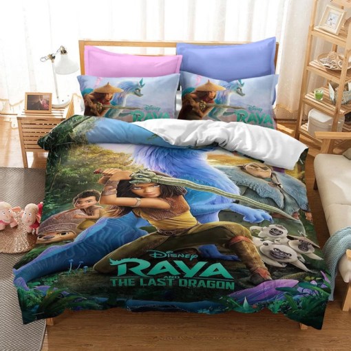 The Last Dragon Raya 4 Duvet Cover Pillowcase Home Decor 3D Bedding Set 6502