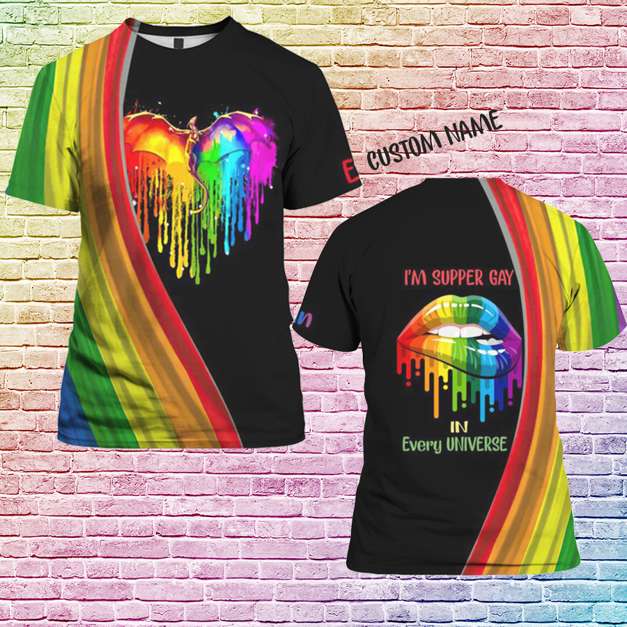 Personalized Pride Shirt For Gayer, 3D Shirt All Over Print Gift For Gay Friend, Supper Gay In Every Universe