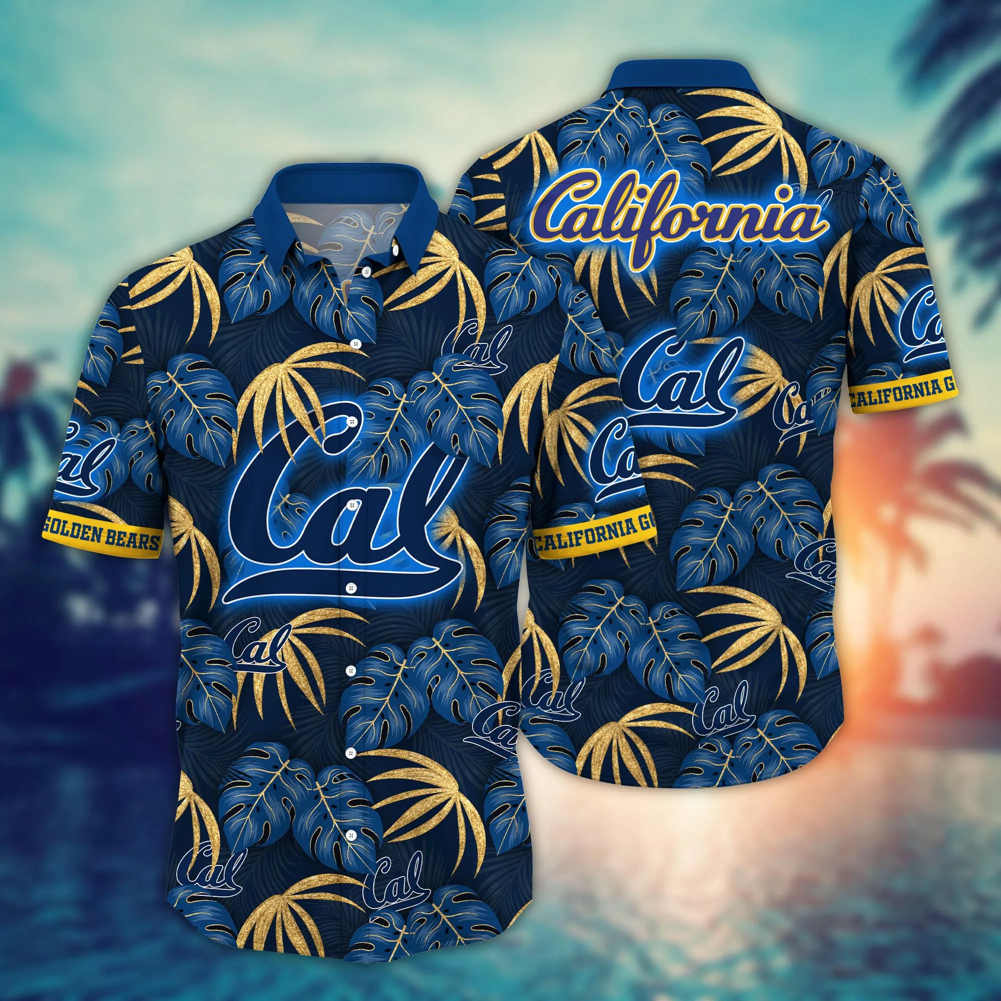 California Golden Bears NCCA Hawaiian Shirt Fireflies Aloha Shirt