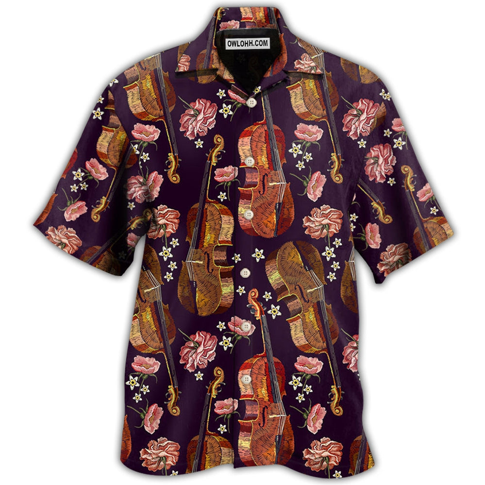 Violin Music Floral Classic – Hawaiian Shirt  – Owl Ohh