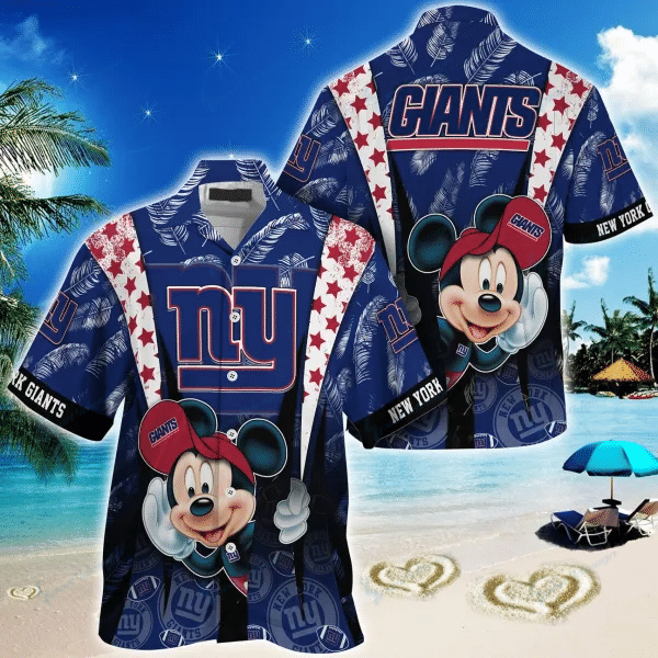 New York Giants Hawaiian Shirt Bg425