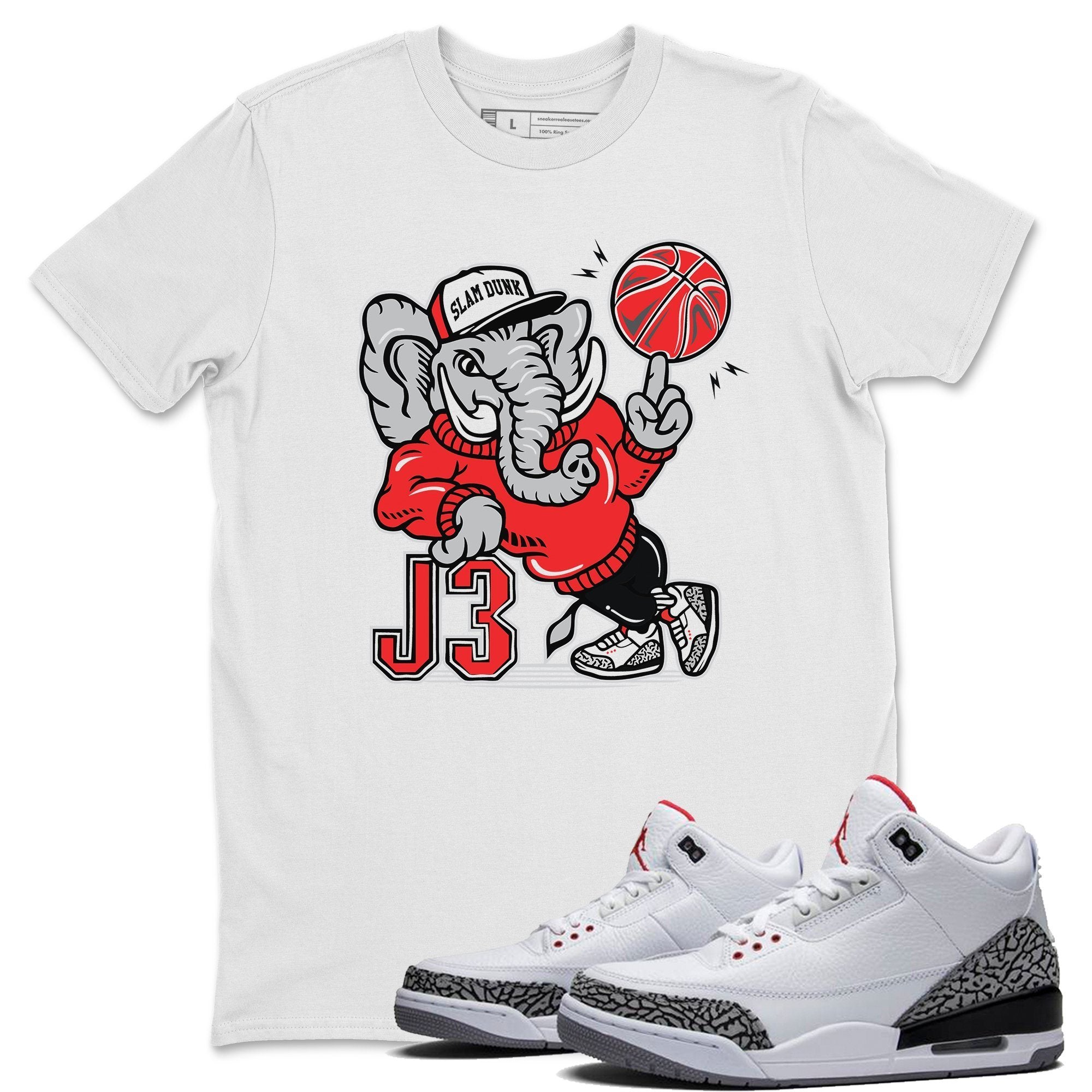 Aj3 Elephant White T-Shirt – Air Jordan 3 White Cement