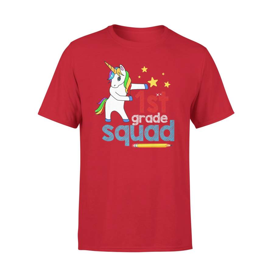 1st Grade Squad Unicorn Flossing Back To School Gift T-Shirt