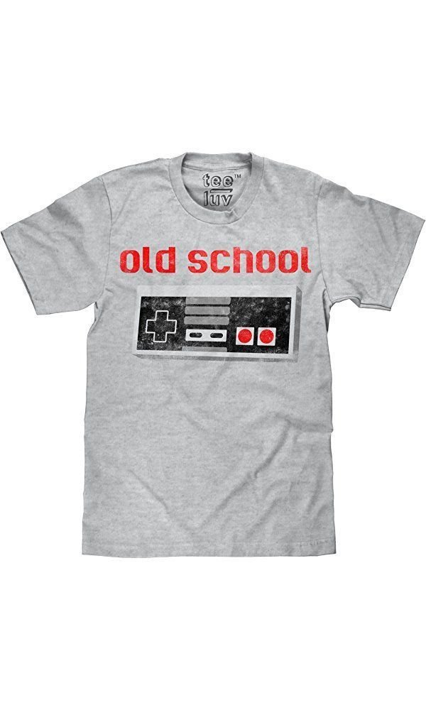 Old School Video Game Novelty Shirt Soft Touch Fabric Shirt