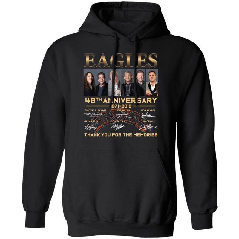 Eagles Band 48 Years Anniversary Hoodie For Eagles Band Fans Va09
