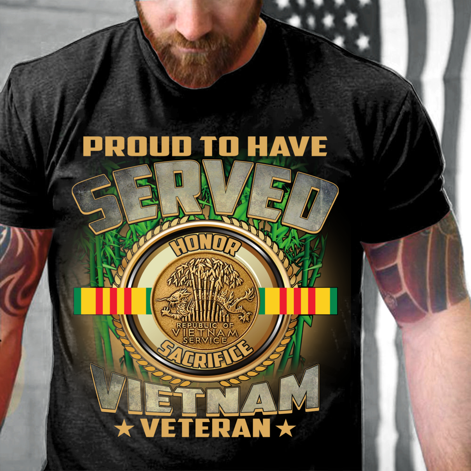 Proud To Have Served Vietnam Veteran Unisex T-shirt Hoodie All Color Plus Size Up To S-5xl