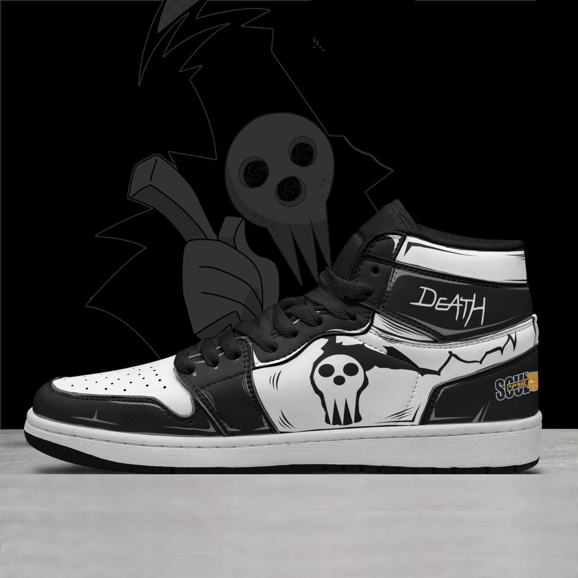 Soul Eater Shoes Death Anime Jd Sneakers, Shoes For Men And Women