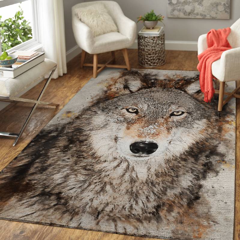 Wolf 8 – Animals Area Rug Carpet