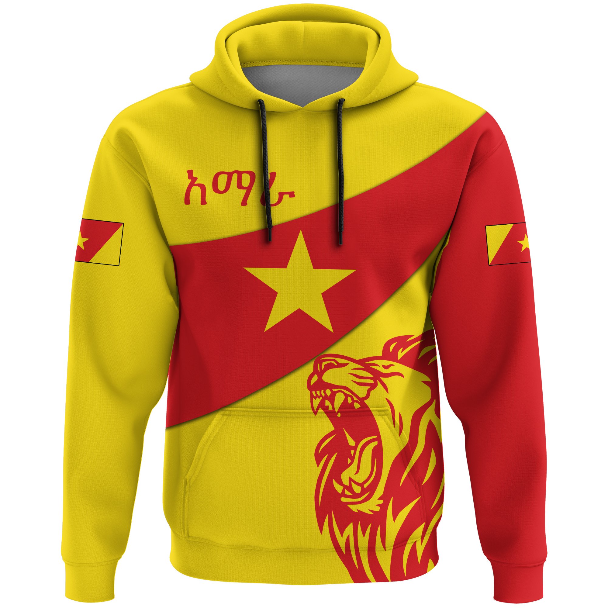 Amhara Hoodie – Amhara Flag Lion A10