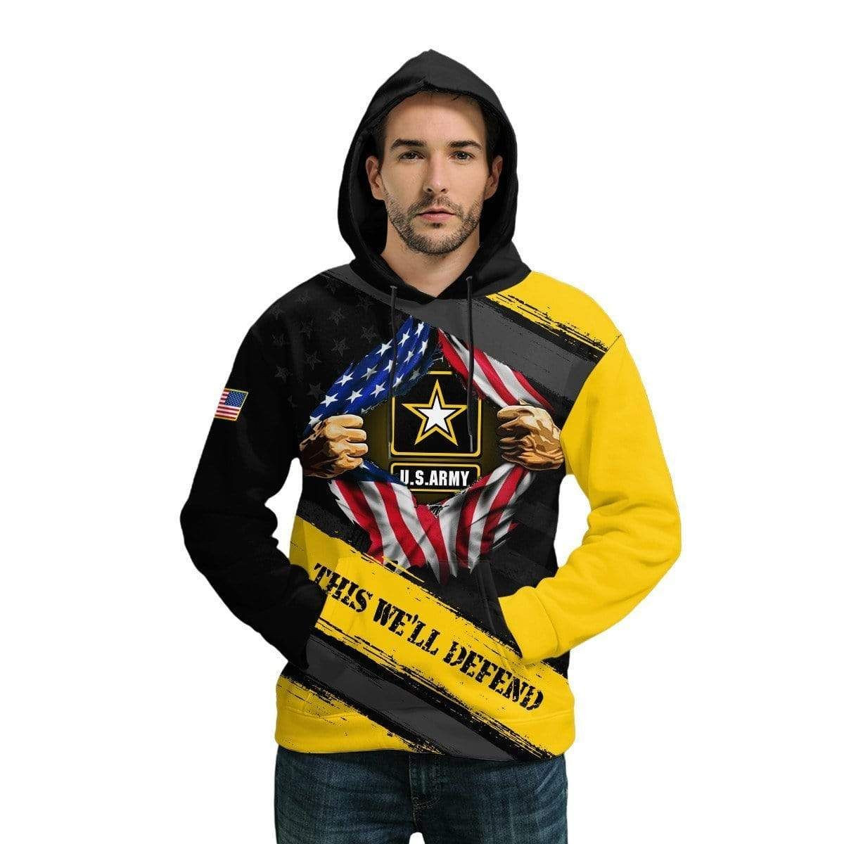 US Army This Well Defend Hoodie 3D