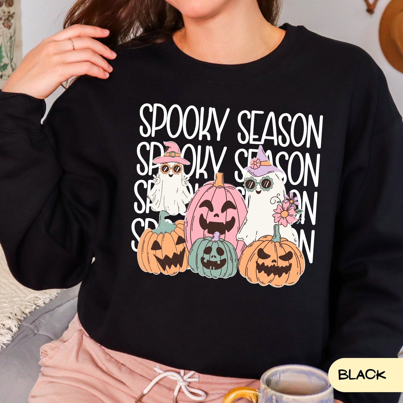 Vintage Halloween Sweatshirt 2D Crewneck Sweatshirt All Over Print Sweatshirt For Women Sweatshirt For Men Sws3998