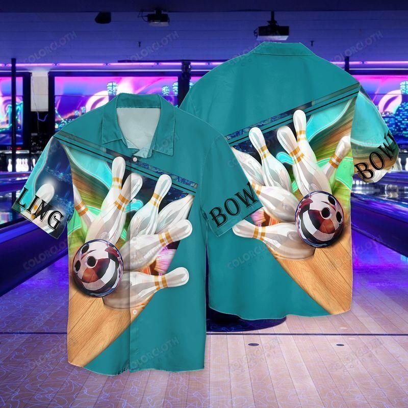 Love Bowling Aloha Hawaii Shirt Colorful Short Sleeve Summer Beach Casual For Men And Women Ha5112