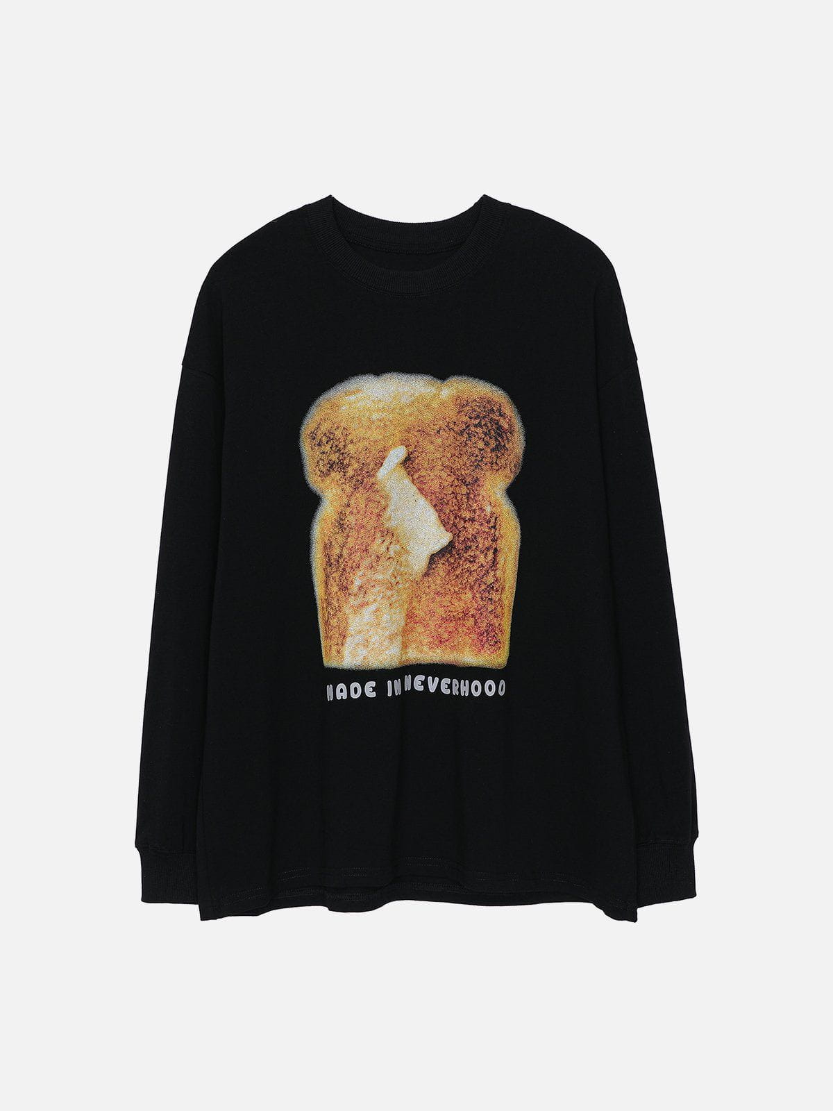 Talishko™ – Burnt Toast Print Sweatshirt