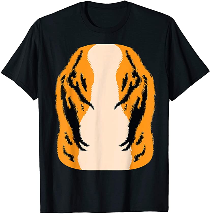 Tiger Body Halloween Costume | Cute Animal Easy Funny Gift T-Shirt