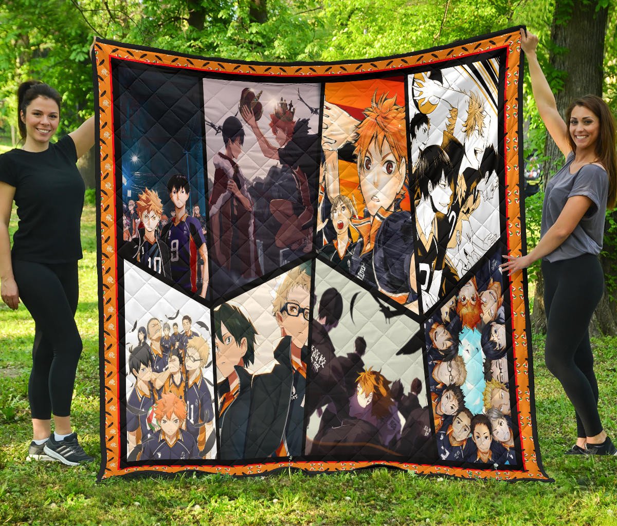 Tobio Kageyama And Shoyo Hinata Fukurodani Haikyuu Premium Quilt Blanket Anime Home Decor Custom For Fans Na041301