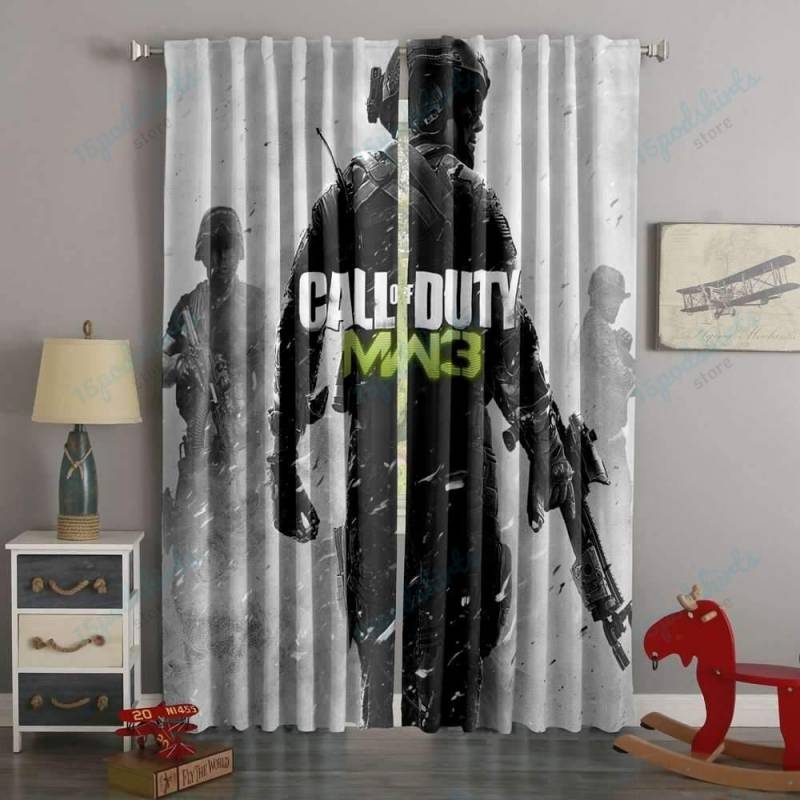 3D Printed Call Of Duty MW3 Style Custom Living Room Curtains