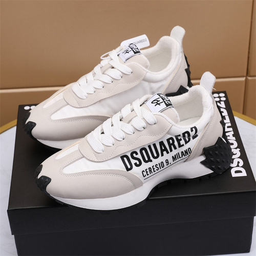2022 New Arrival Men Sneakers Luxury Brand Dsquared2 Designer Men Fashion Casual Genuine Leather Milano Printed Shoes alx