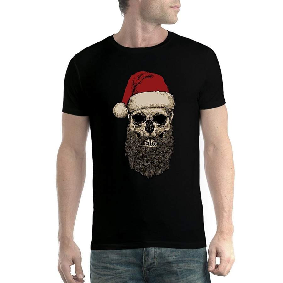 Santa Claus Skull Mens T-Shirt Xs-5Xl