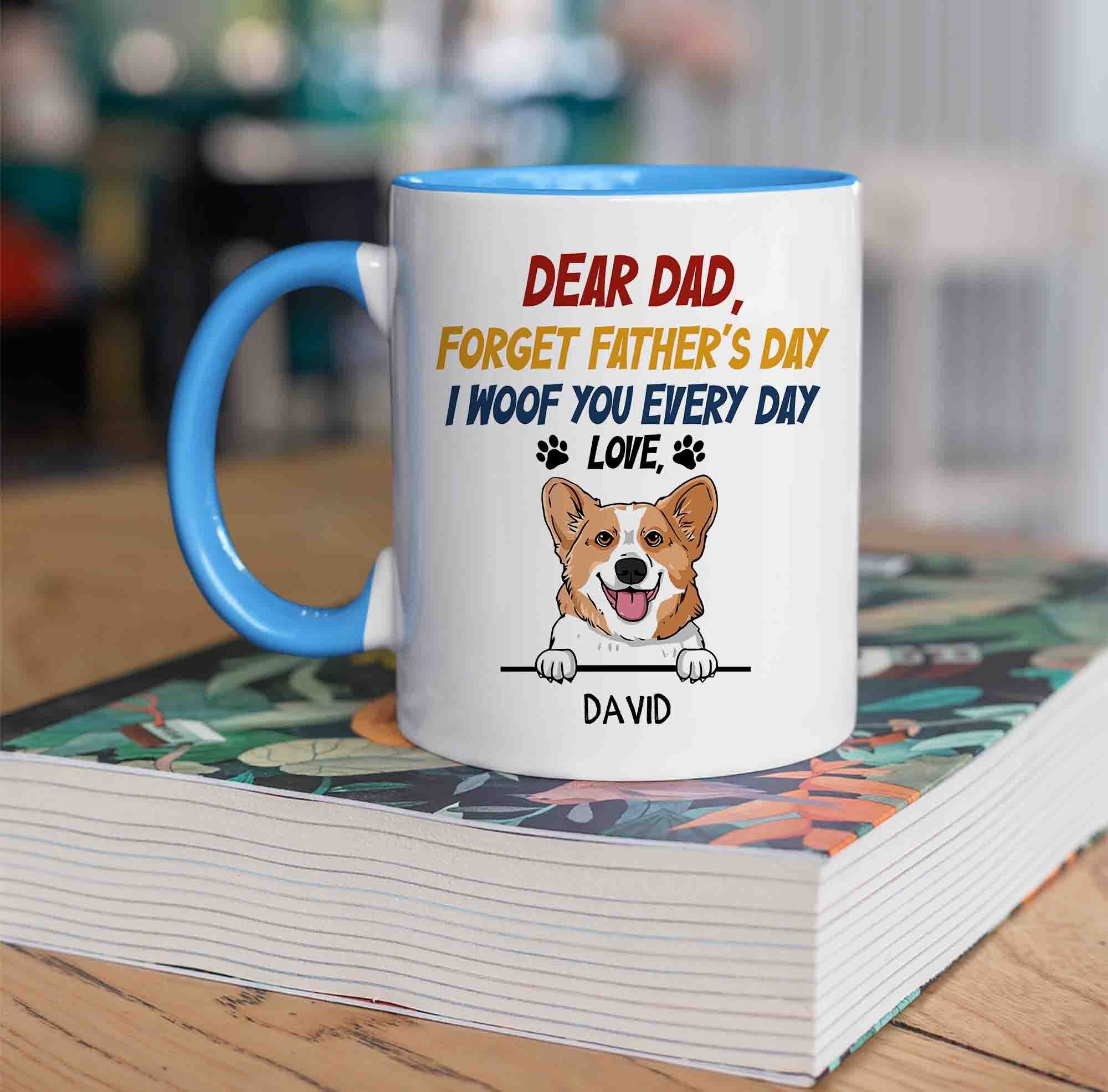 Personalized Gift, Dog Dad Mug, Fathers Day Gifts, Dad Birthday Gifts, Dad Gifts, Gifts For Dad, Gifts For Men, Fathers Day Gifts From Daughter