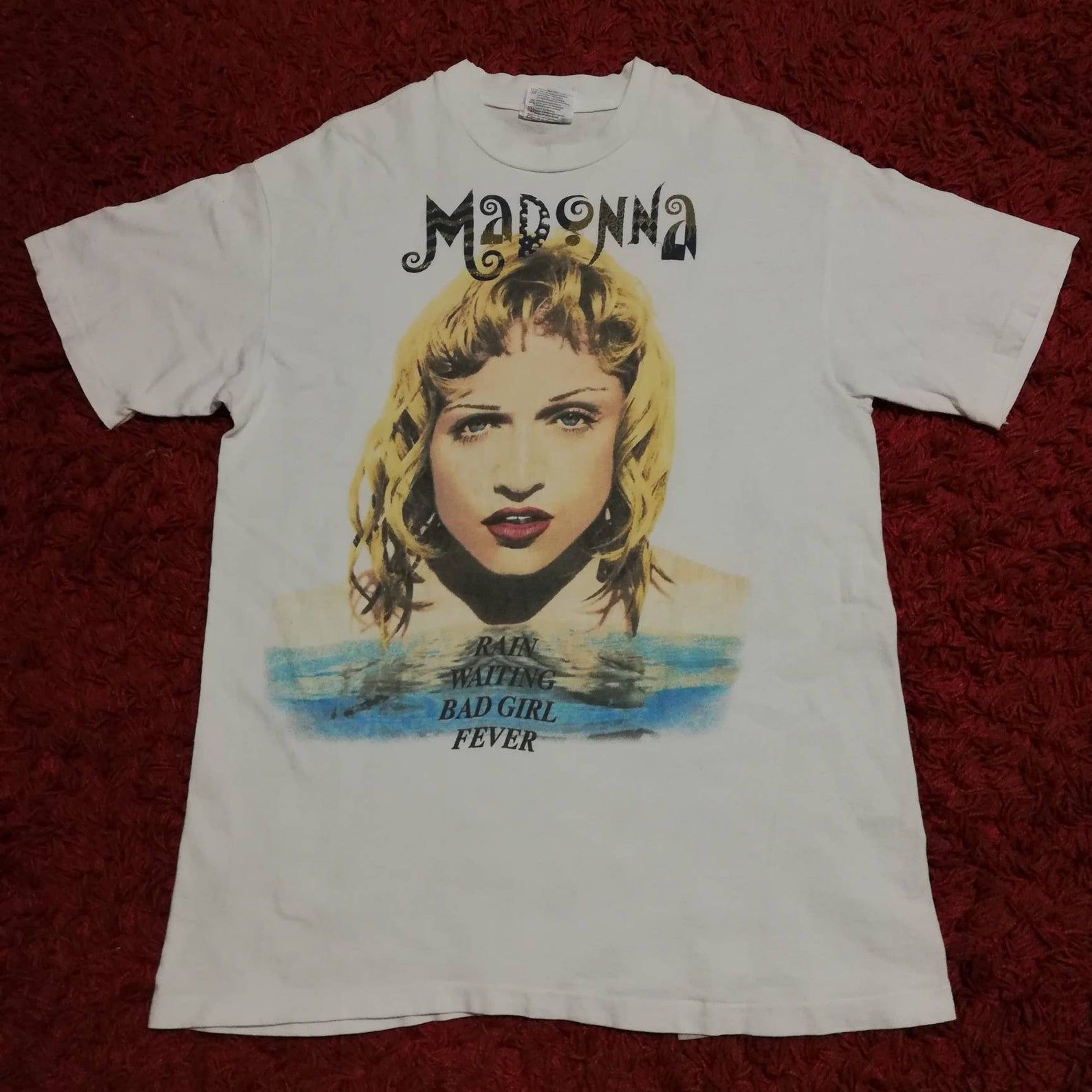 Vintage 90S Madonna Rain Waiting Bad Girl Fever Erotica Dance Boy Toy 1993 Promo T-Shirt M