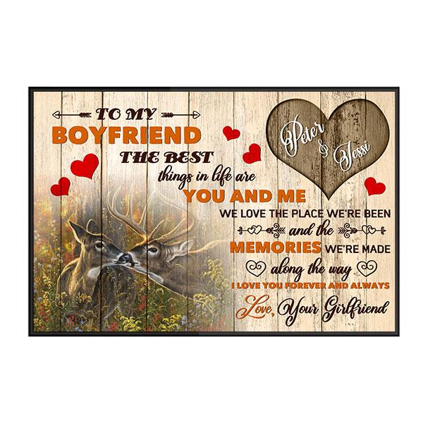 Custom Personalized photo name Valentine’s day wall prints poster gift ideas for room him boyfriend husband her girlfriend wife couple – You & Me TY2912 – Personalizedwitch