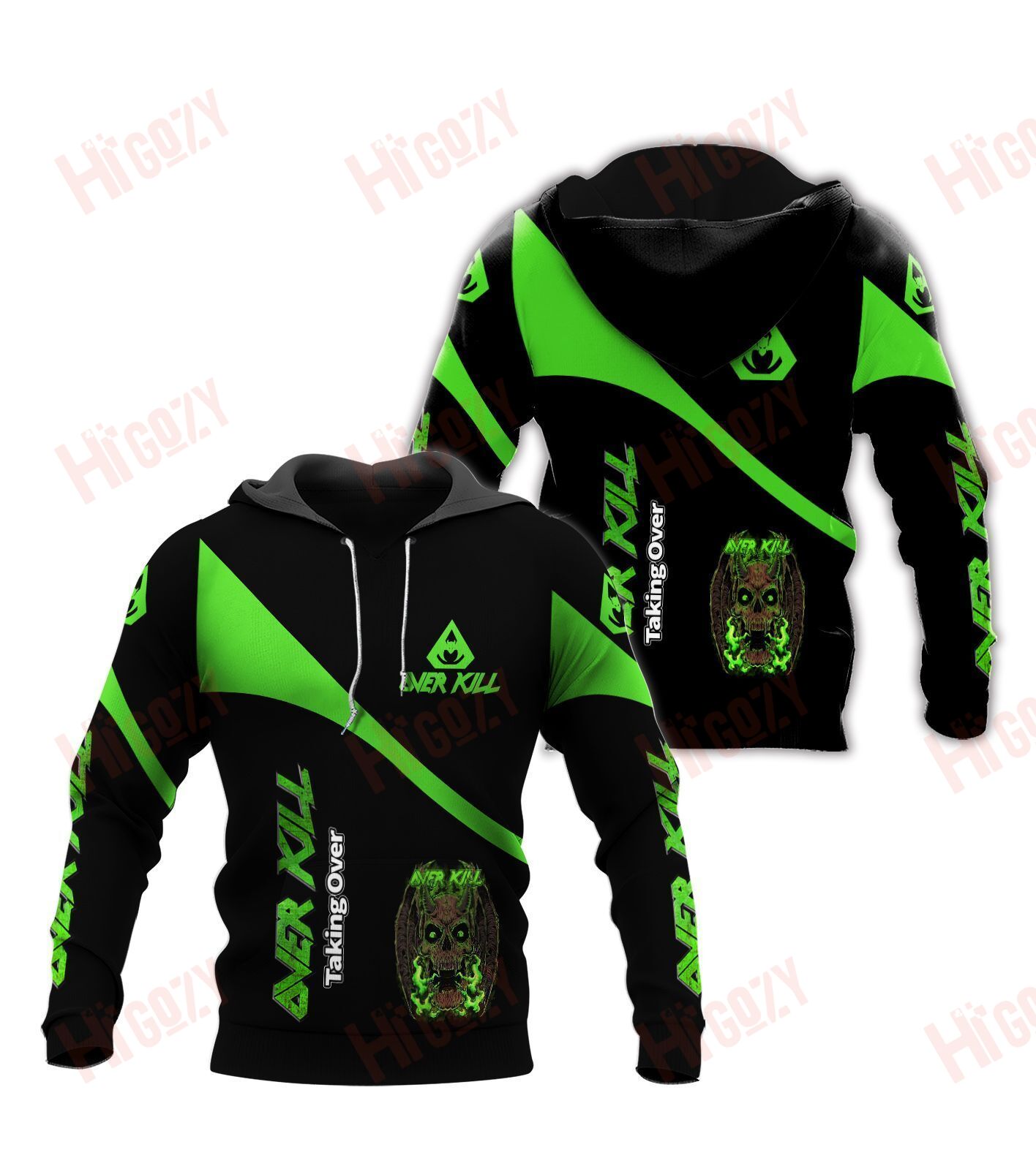Over Kill Hoodie 3D All Over Printed Clothes – V908