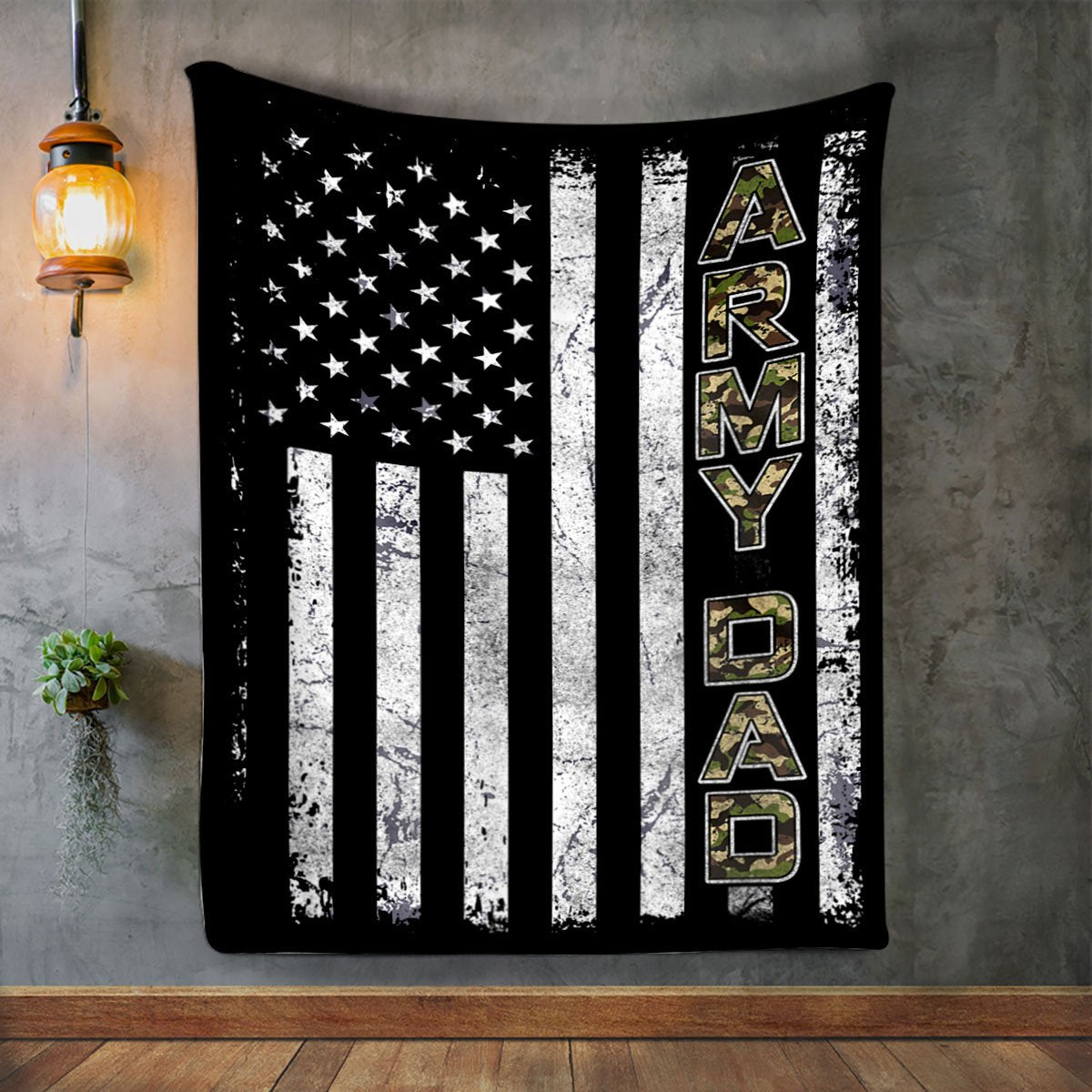 Army Dad Premium Fleece Blanket – Father’S Day Blanket