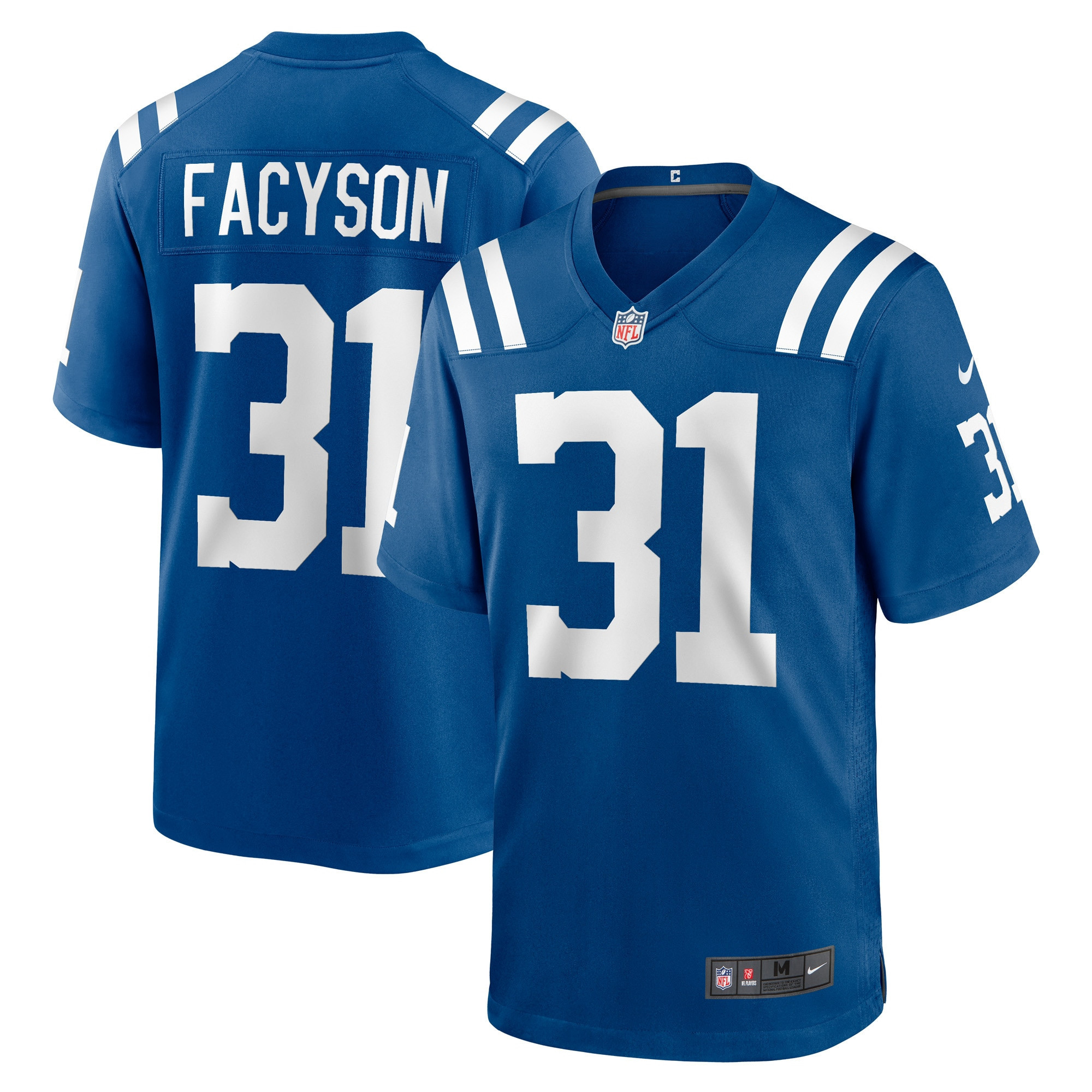 Brandon Facyson Indianapolis Colts Player Game Jersey – Royal NFL