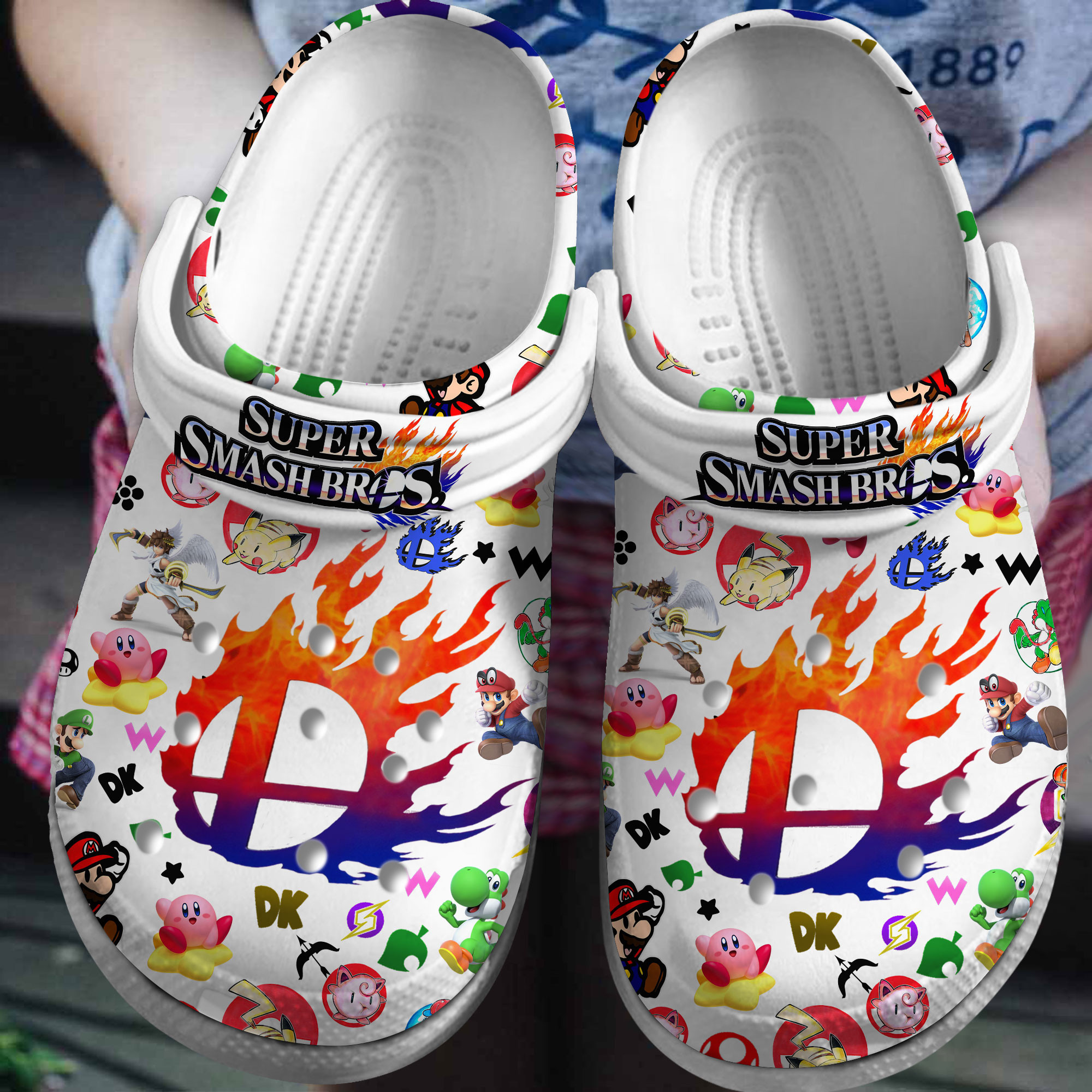 Super Smash Bros Movie Crocs Crocband Clogs Shoes Comfortable For Men Women and Kids