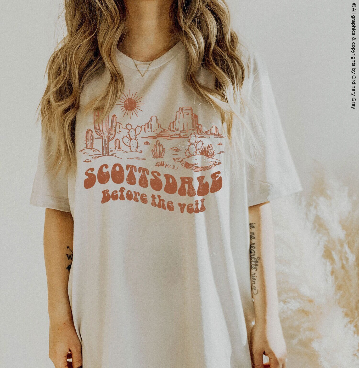 Scottsdale Before the Veil Shirt Oversized Western Graphic Tee Scottsdale Bride Sedona Bachelorette Party Scottsdale Bridesmaid Tshirts